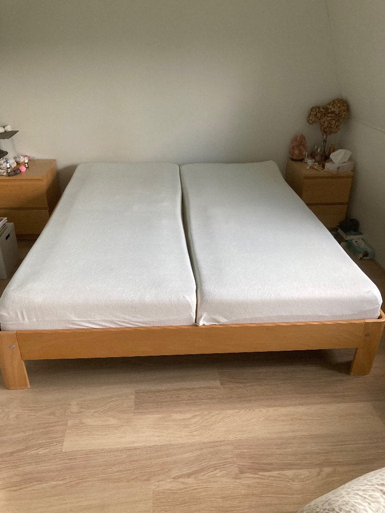 Auping Auronde 180 x200 tweepersoonsbed, Ophalen, Bruin, Tweepersoons, 180 cm