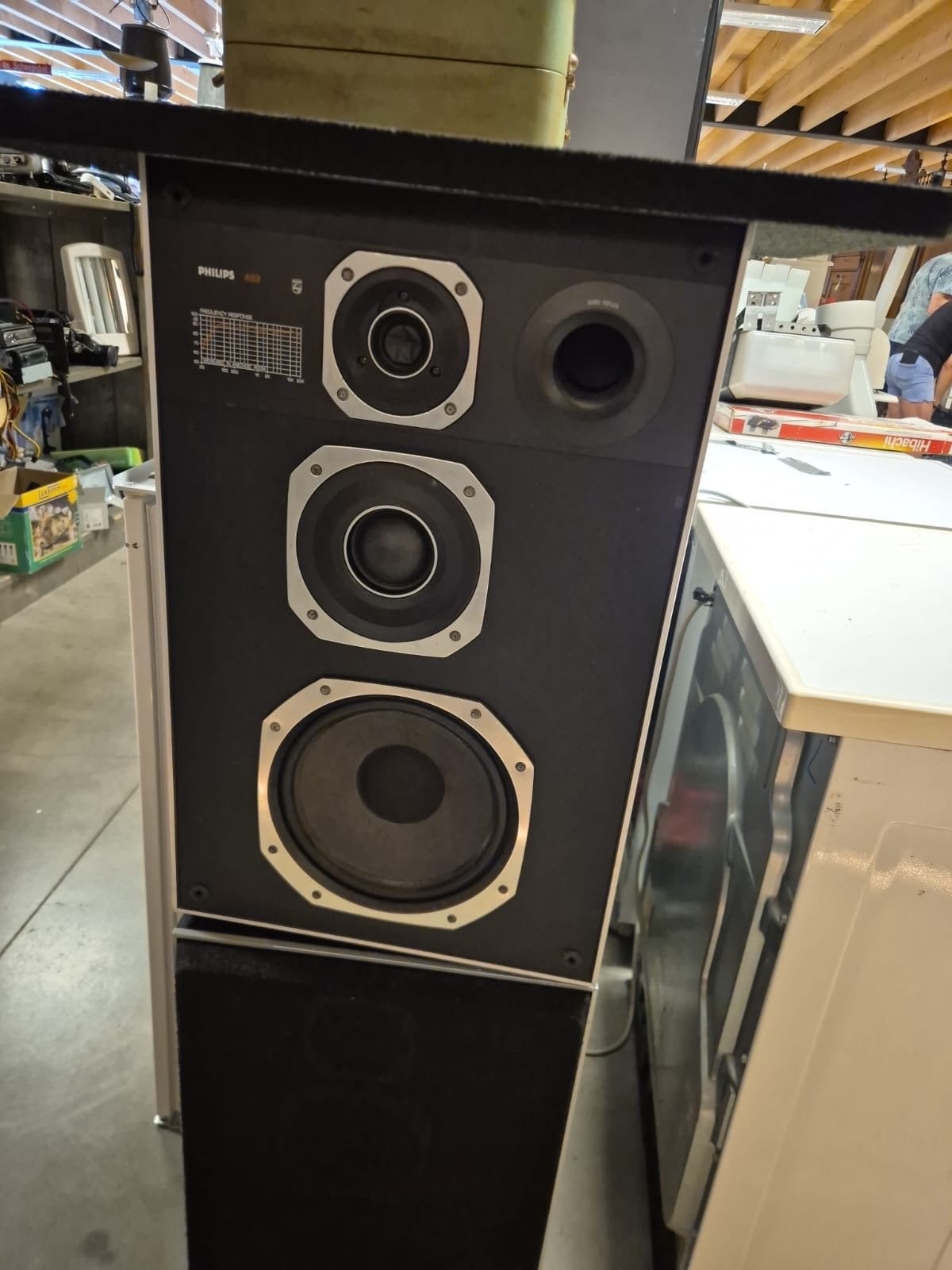 Philips 22AH489 Vloerstaande Luidspreker - Vintage Geluid, Gebruikt, Ophalen of Verzenden, 60 tot 120 watt, Basreflex