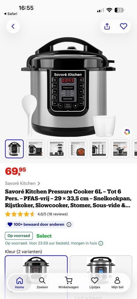 Savoré  multicooker Elektrische snelkookpan, Witgoed en Apparatuur, Slowcookers, Zo goed als nieuw, Ophalen of Verzenden