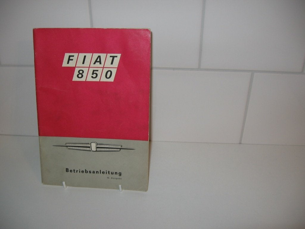 Fiat 850 betriebsanleitung, instructieboekje,, Ophalen of Verzenden, Gelezen, Overige merken
