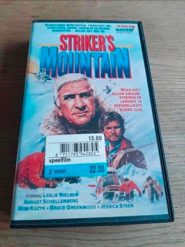 Striker's Mountain videoband. Leslie Nielsen uit Naked Gun., Cd's en Dvd's, VHS | Film, Vanaf 9 jaar, Ophalen of Verzenden, Gebruikt