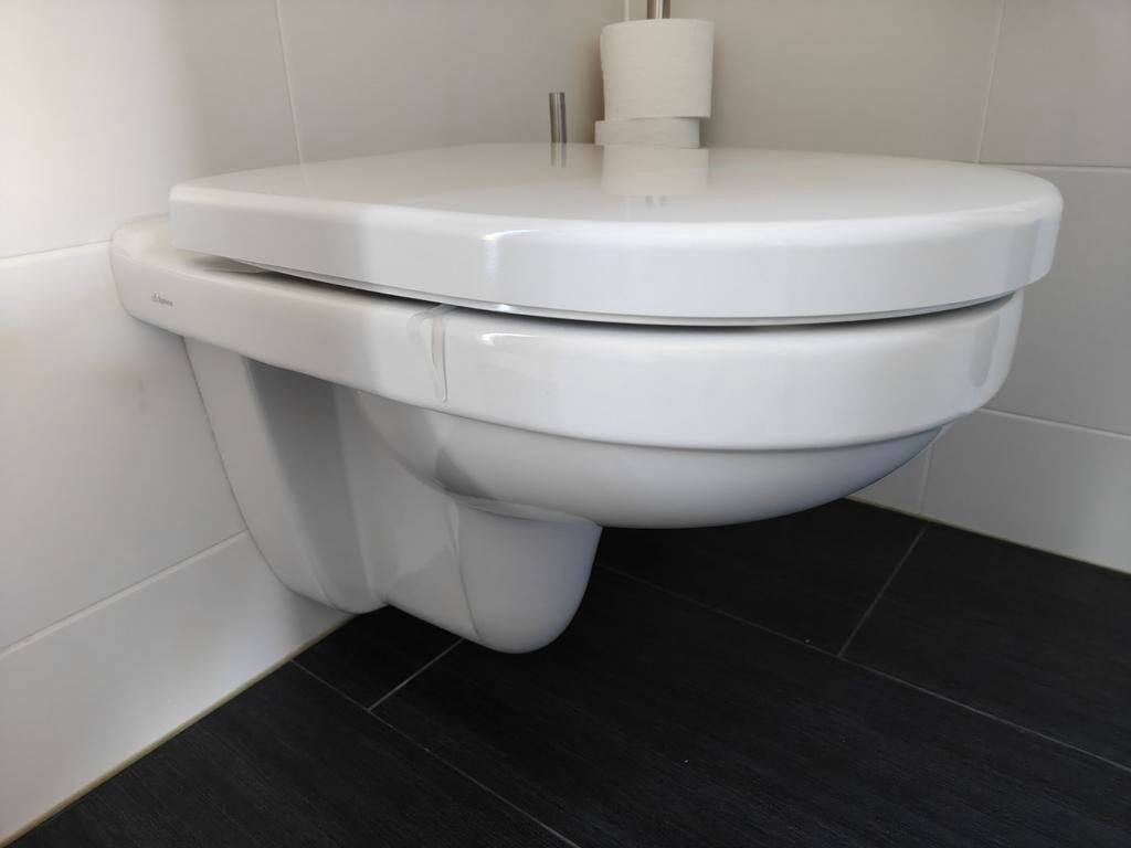 Sphinx 300 WC pot inclusief softclose zitting, Doe-het-zelf en Verbouw, Sanitair, Ophalen, Gebruikt, Steen, Toilet