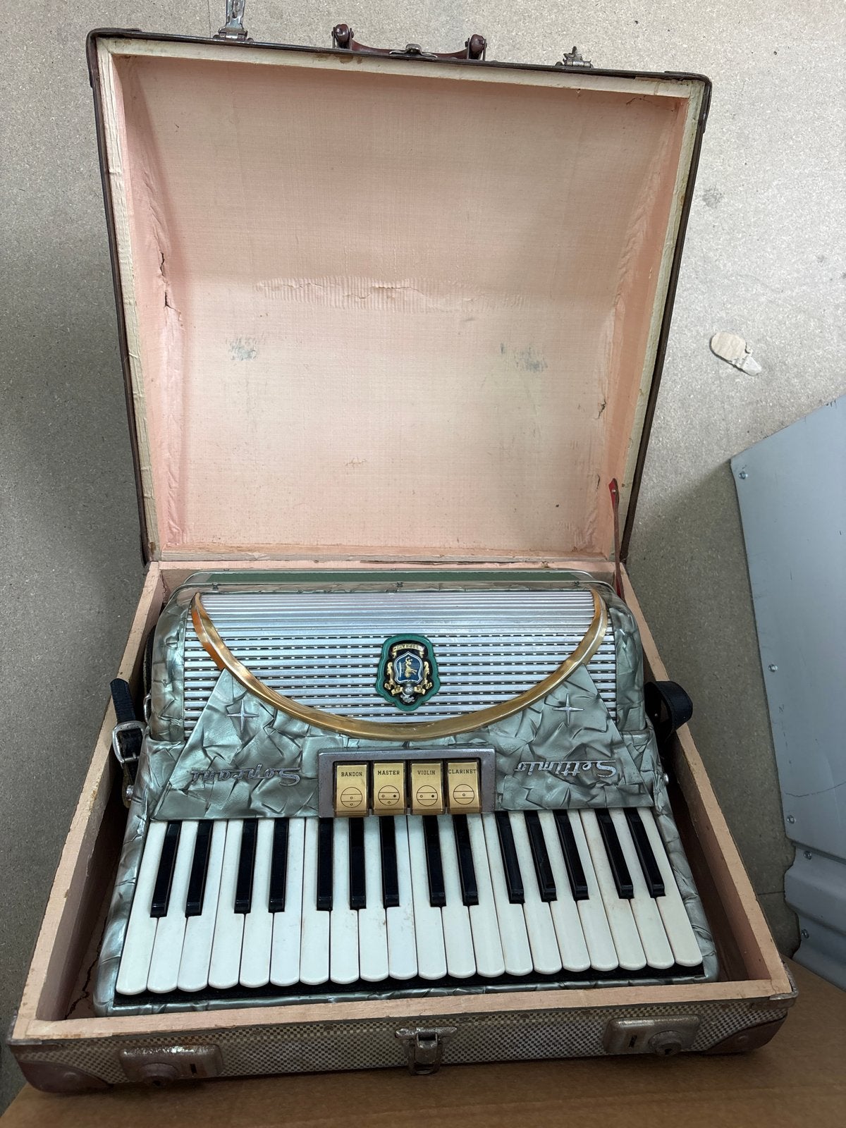 Settimio Soprani Toetsaccordeon - Vintage Model, Gebruikt, Overige formaten, Toetsaccordeon, Ophalen