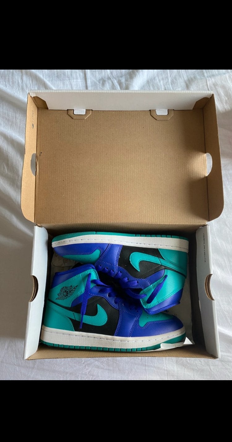 Nike Air Jordan 1 Mid 'Dark Concord' sneakers, Overige kleuren, Verzenden, Nieuw, Sneakers of Gympen