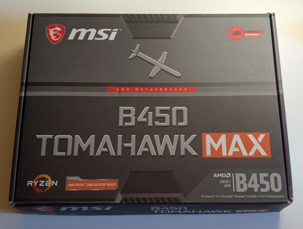 MSI B450 TOMAHAWK MAX Moederbord - AMD Ryzen - AM4, Computers en Software, Moederborden, DDR4, AM4, Ophalen of Verzenden, Zo goed als nieuw