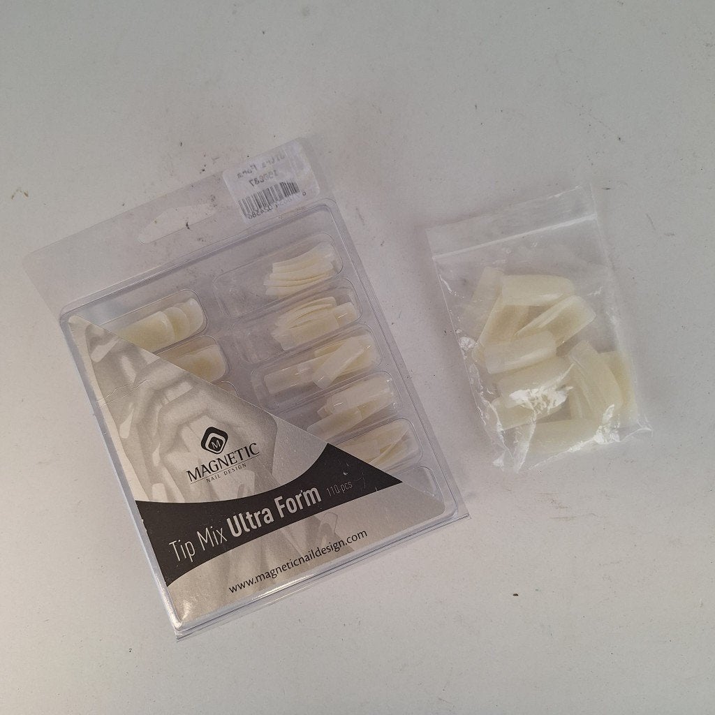 Magnetic Nail Design Tip Mix Ultra Form nageltips, Beige, Nieuw, Ophalen of Verzenden, Handen en Nagels