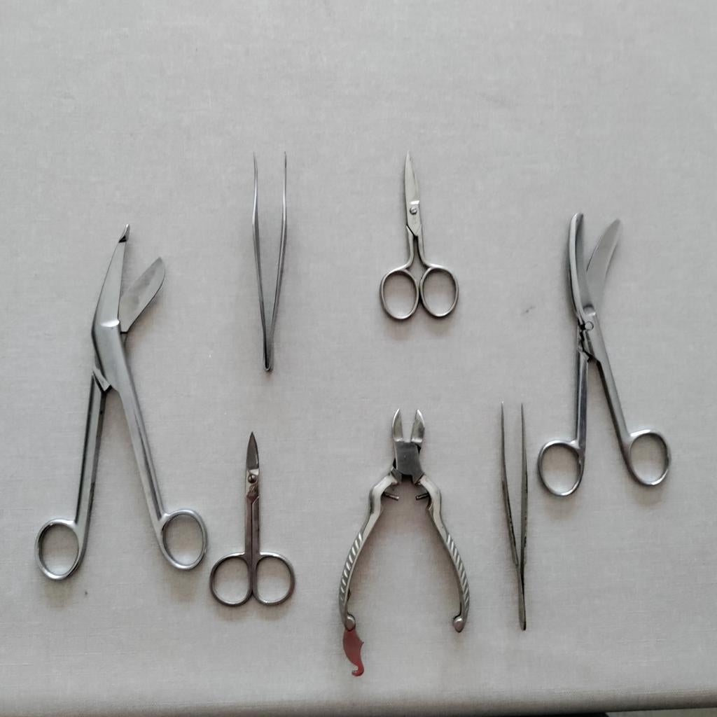 Scharen,Pincet,Schaar,Verbandscharen,Manicure,Pedicure, Diversen, Ophalen of Verzenden, Zo goed als nieuw