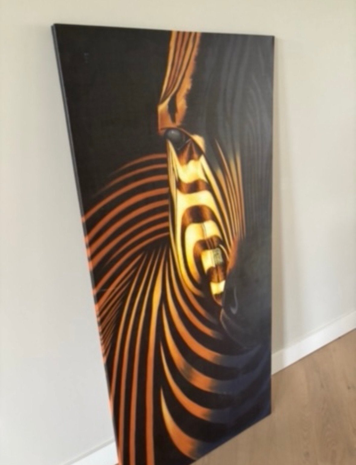 Canvas Schilderij Zebra - Modern en Stijlvol, Ophalen, Dieren, Print, Abstract