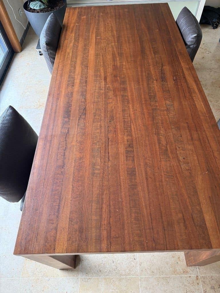 Art of living eettafel tropisch Imbuya / Imbuia  hout, Huis en Inrichting, Ophalen, Gebruikt, 200 cm of meer, 50 tot 100 cm