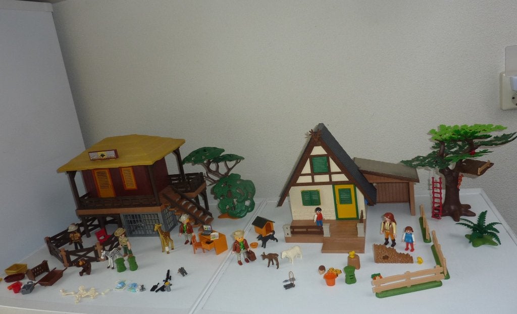 Playmobil, boswachters huis en verzorgingspost., Ophalen of Verzenden, Gebruikt, Complete set, Gebouw