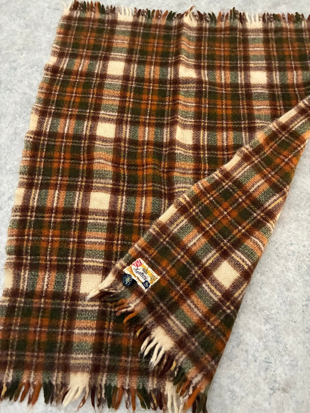 Wollen plaid van Zaalberg, Huis en Inrichting, Woonaccessoires | Plaids en Woondekens, Wol, Ophalen of Verzenden, 123 cm, 95 cm