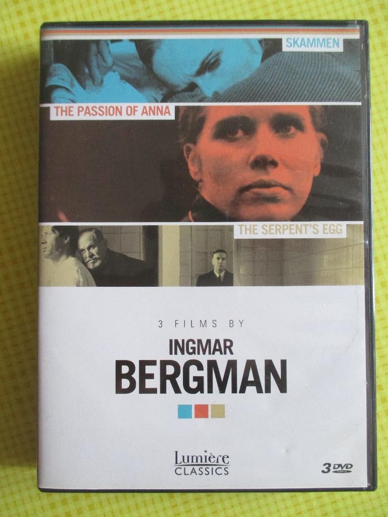 3 Films by Ingmar Bergman - 3 DVD BOX, Alle leeftijden, Ophalen of Verzenden, Zo goed als nieuw, Overige gebieden