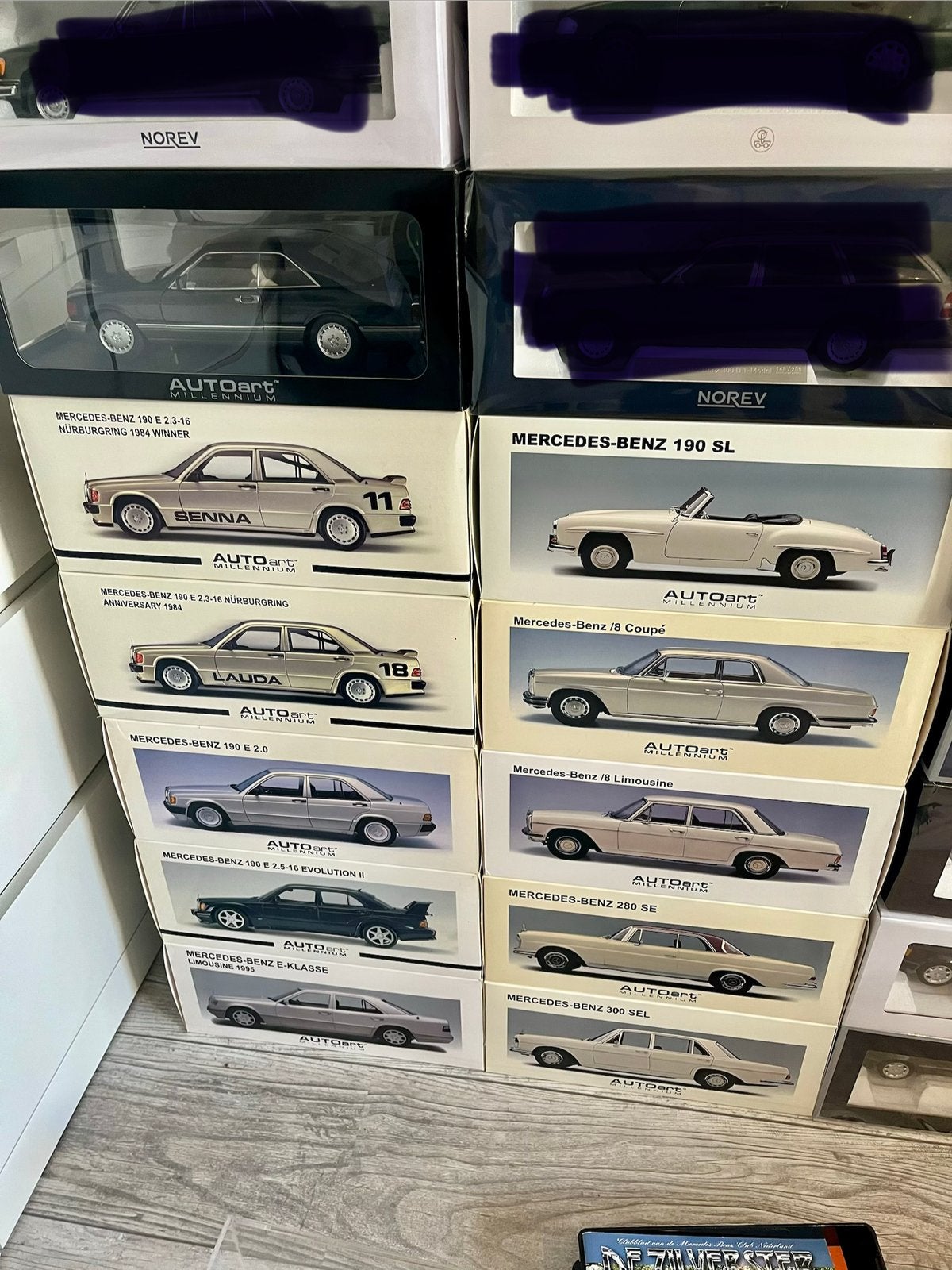 11 Autoart Mercedes modellen, Hobby en Vrije tijd, Ophalen of Verzenden, Nieuw, Auto, Autoart