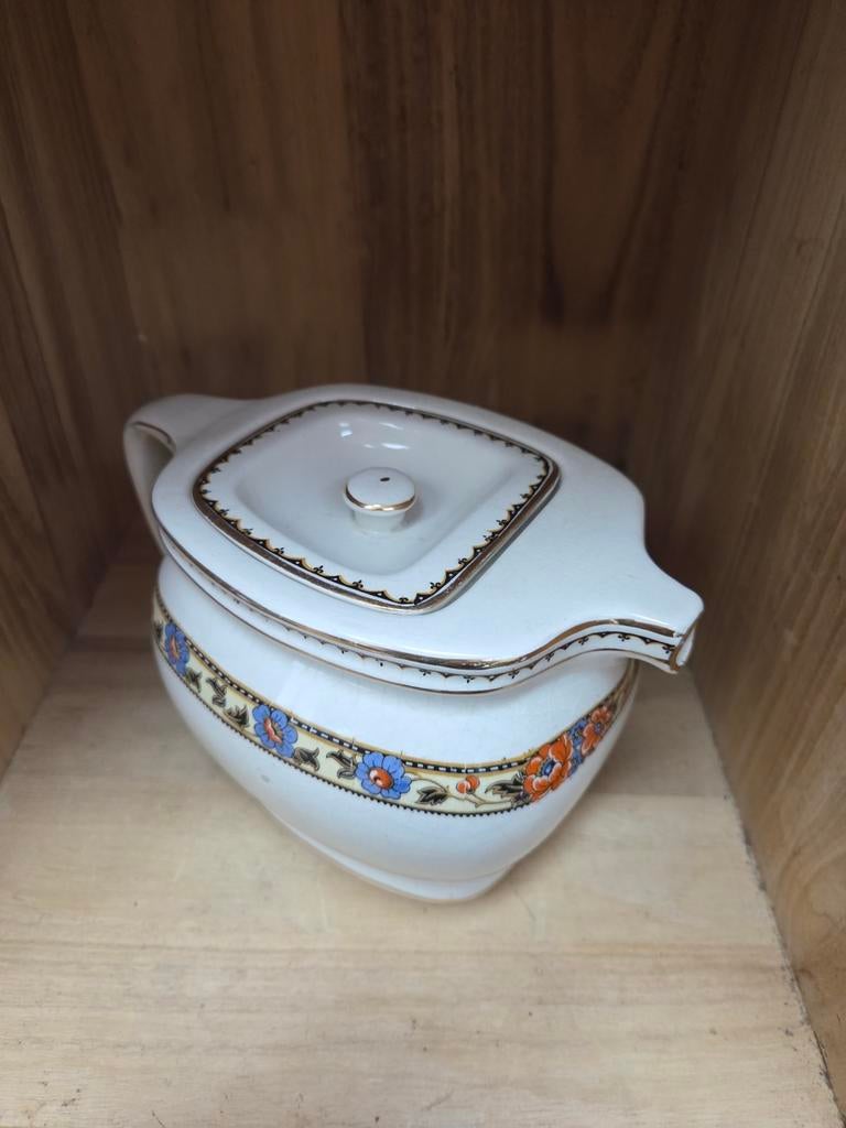 Antieke theepot met deksel, Ophalen of Verzenden