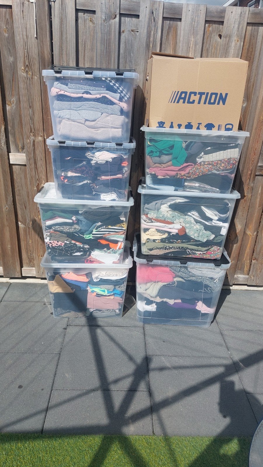 Grote partij dameskleding, jongenskleding en meisjeskleding, Kleding | Dames, Ophalen, Zo goed als nieuw, Maat 42/44 (L)