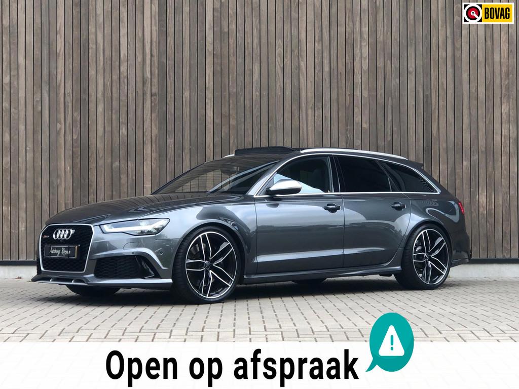 Audi RS6 Avant 4.0 TFSI quattro / Pano / Stuurverwarming /, Automaat, Gebruikt, 561 pk, Leder en Alcantara