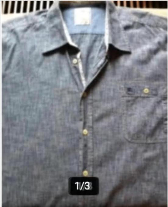 Heren overhemd spijkerstof blauw mt XXL merk Heros, Kleding | Heren, Overhemden, Heros, Blauw, Ophalen of Verzenden, Zo goed als nieuw