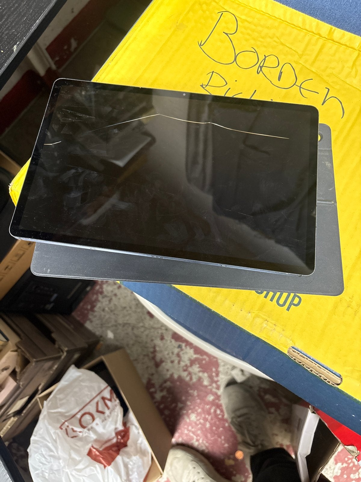 Samsung tablet - Werking onbekend, scherm gebarsten, Computers en Software, D, Ophalen of Verzenden, D, X