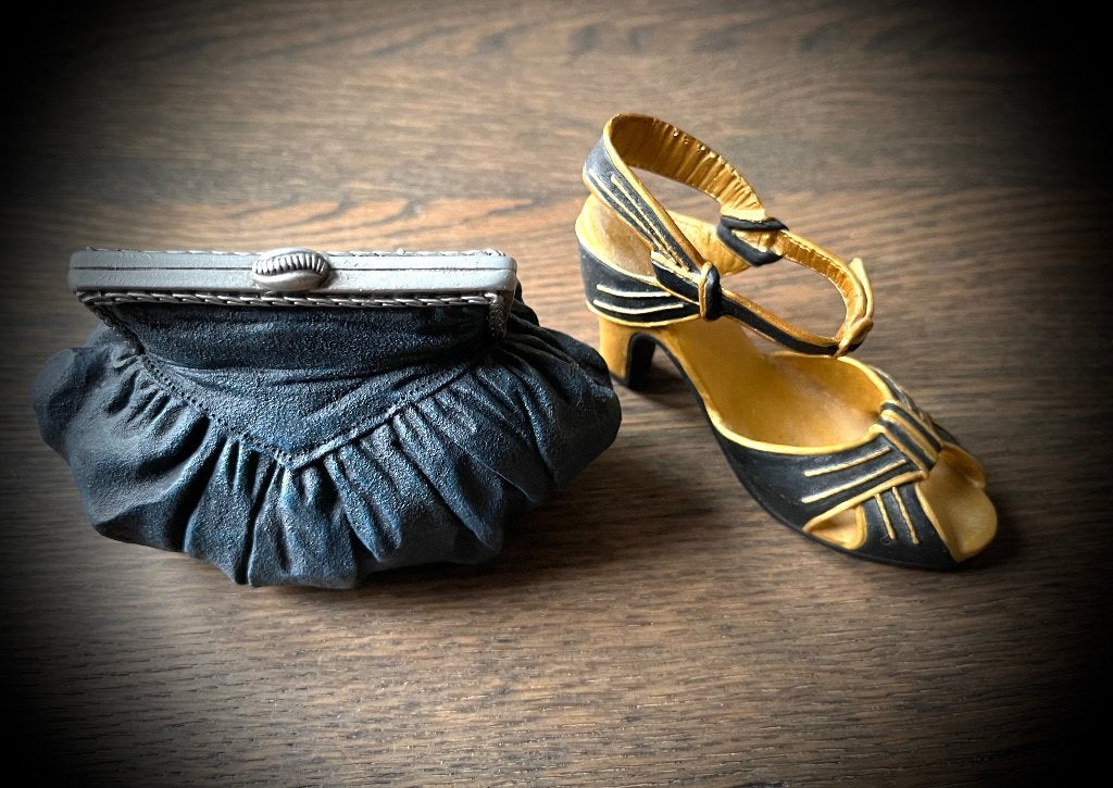 Vintage Muziekdoos Just The Right Style Shoe Muziek doos tas, Verzenden