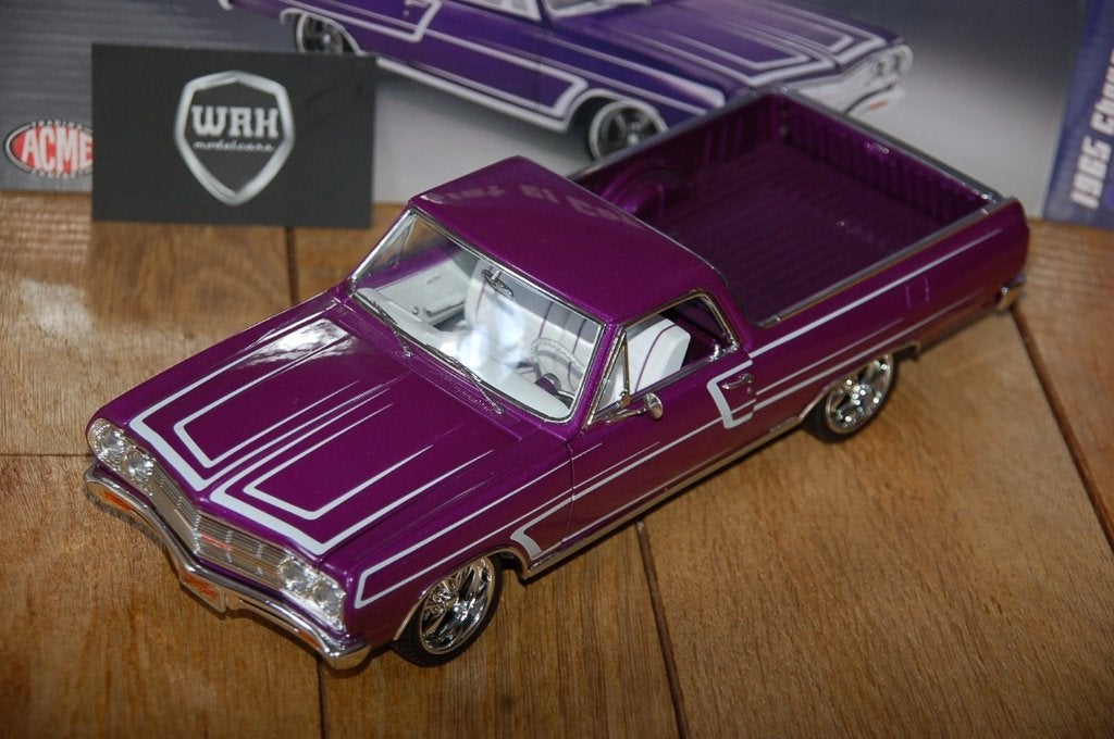 1:18 CHEVROLET EL CAMINO custom cruiser purple ACME WRH, Verzenden, Zo goed als nieuw, Auto, Overige merken