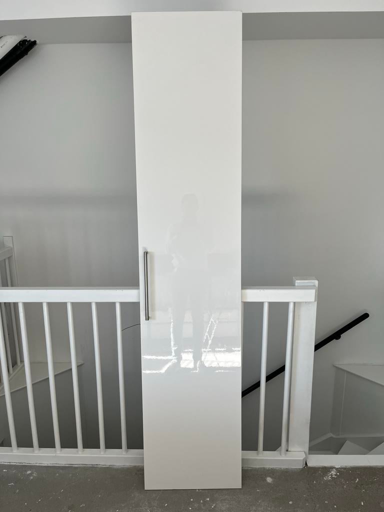 Hoogglans witte Pax kastdeur 230x50cm, Ophalen, Kunststof, 200 cm of meer, 50 tot 100 cm