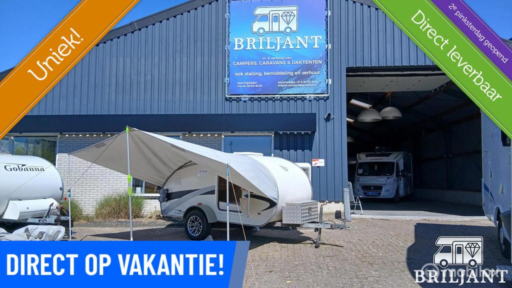 gobanna 1200 caravan.. slaappplaats/keuken/koelkast, Overige merken, Tot en met 2, Bedrijf, Luifel