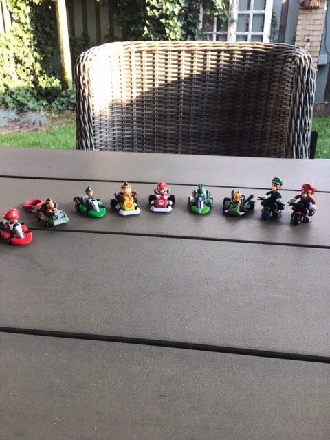Mario poppetjes, Ophalen, Gebruikt