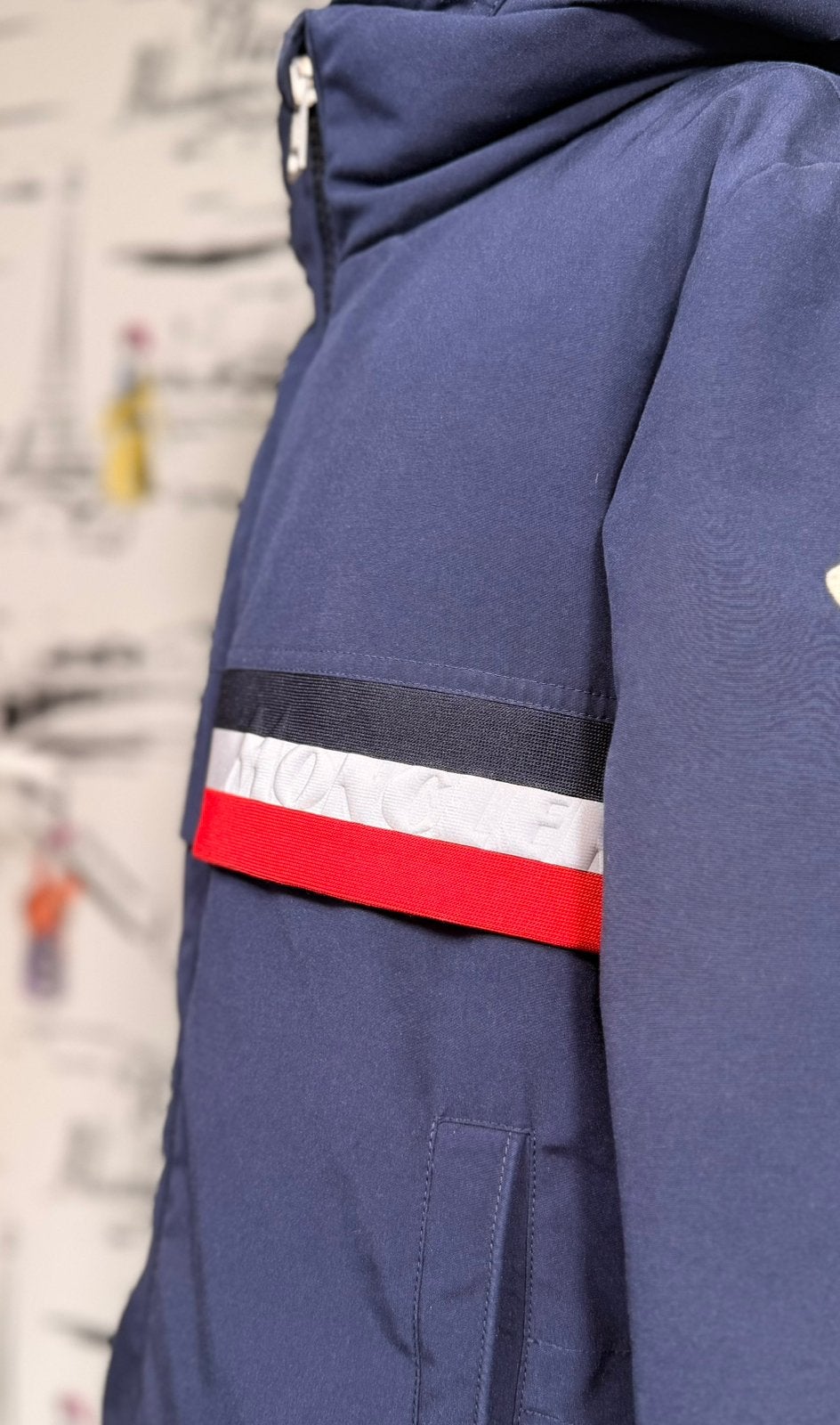 Moncer navy jongens winterjas dons maat 12 (790 euro), Moncler EU, Verzenden, Nieuw, Moncler