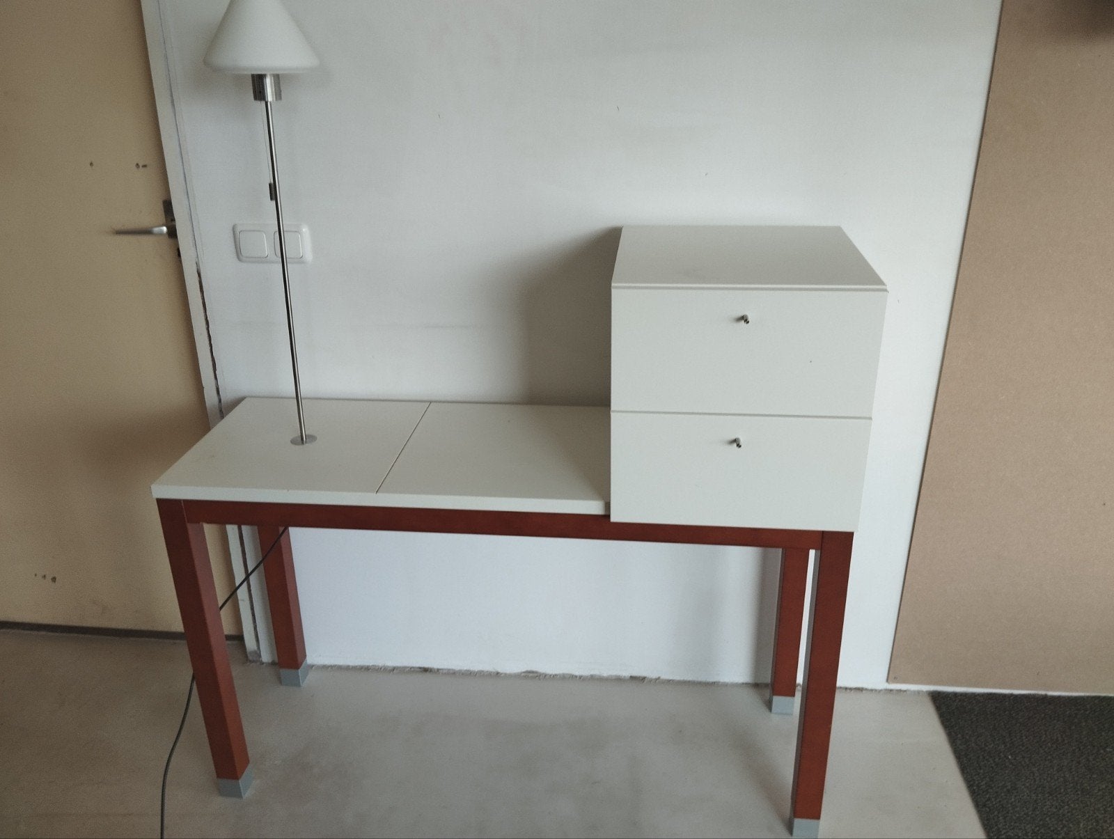 kaptafel / bureautje met lades en verlichting, Ophalen, Gebruikt, 100 tot 150 cm, 100 tot 150 cm