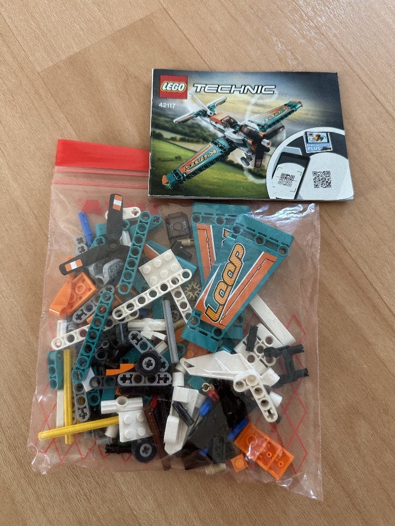 LEGO TECHNIC | RACE VLIEGTUIG / RACE PLANE | no. 42117, Lego, Compleet, Ophalen of Verzenden, Zo goed als nieuw