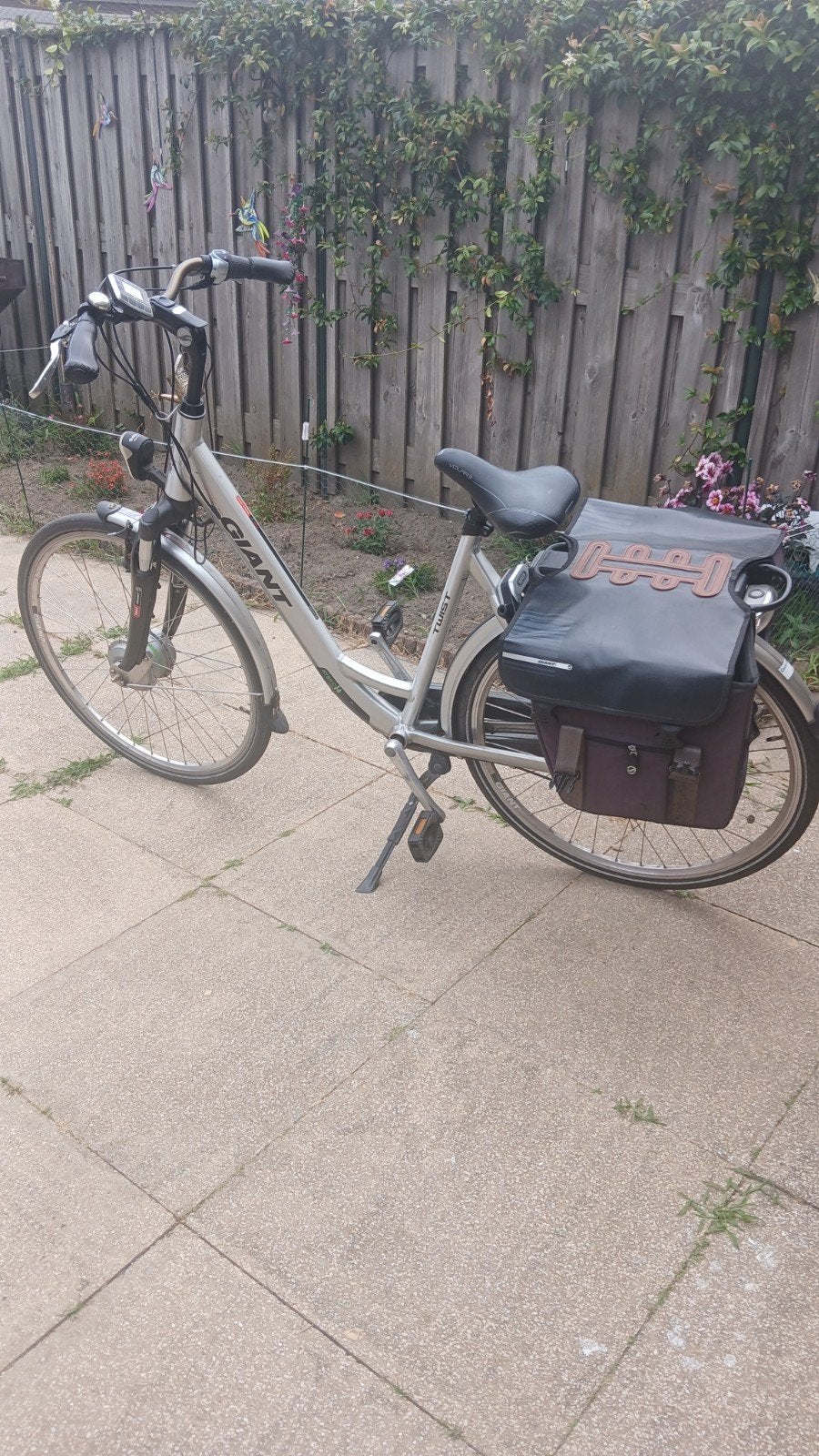 Giant elektrisch fiets double accus, Fietsen en Brommers, Gebruikt, 51 tot 55 cm, 50 km per accu of meer, Giant