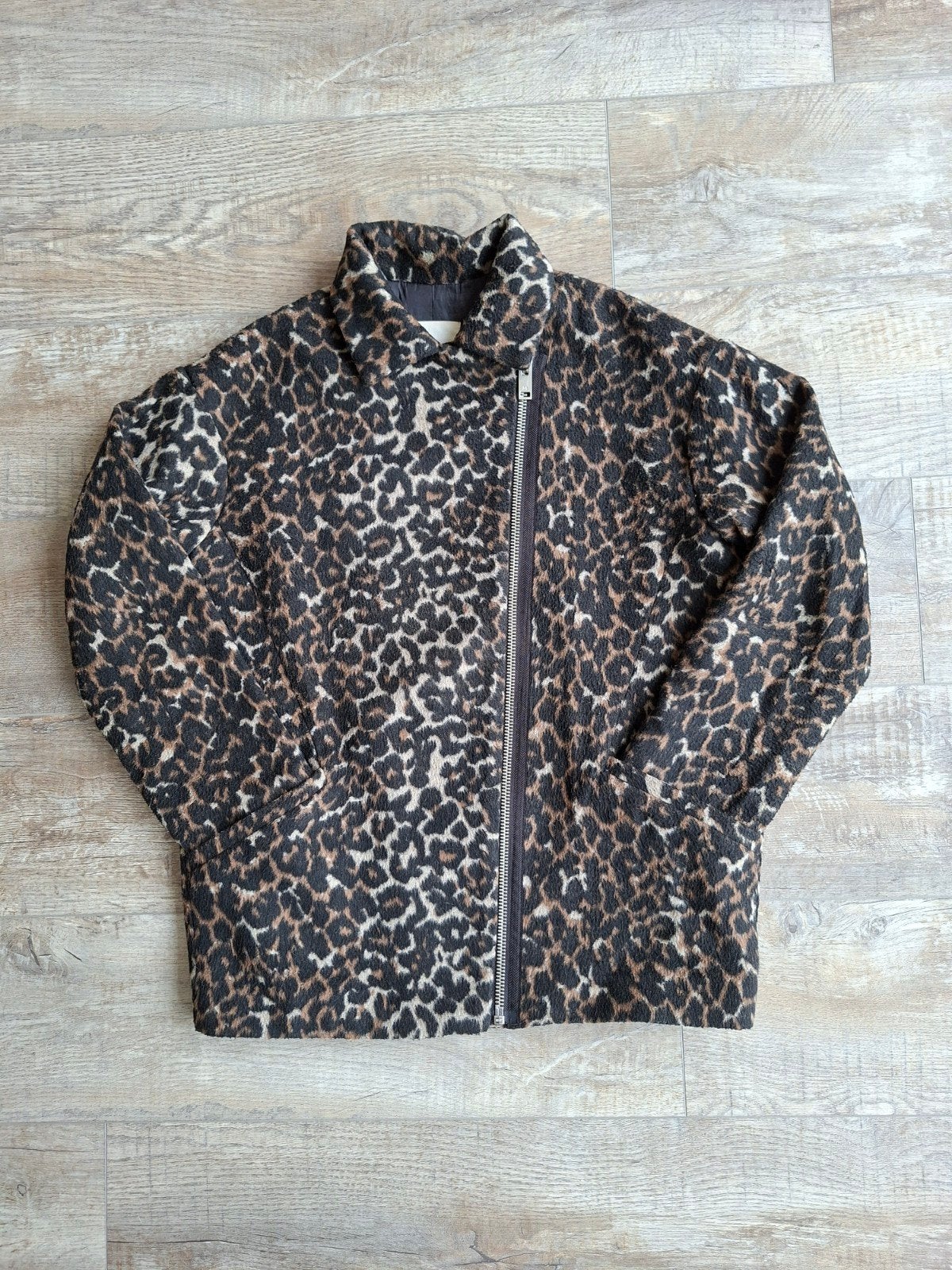 Mango MNG Casual panterprint jas - maat XS/S – oversized fit, Mango, Bruin, Ophalen of Verzenden, Zo goed als nieuw
