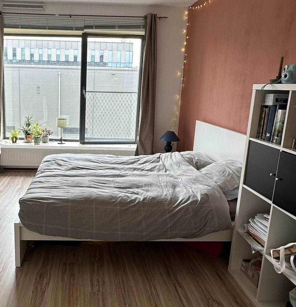 Wit malm ikea bed 160x200 (met gratis matras), Ophalen, Gebruikt, Wit, Tweepersoons
