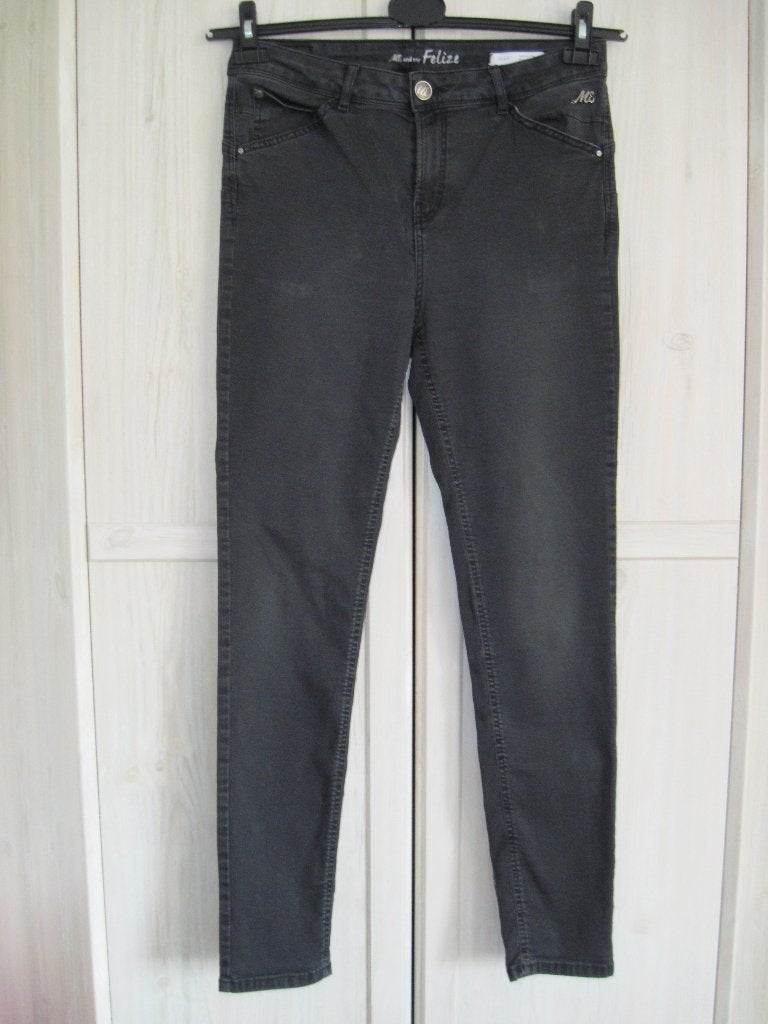 Skinny leg jeans Mt 40, Ophalen of Verzenden, W30 - W32 (confectie 38/40), Miss Etam, Grijs