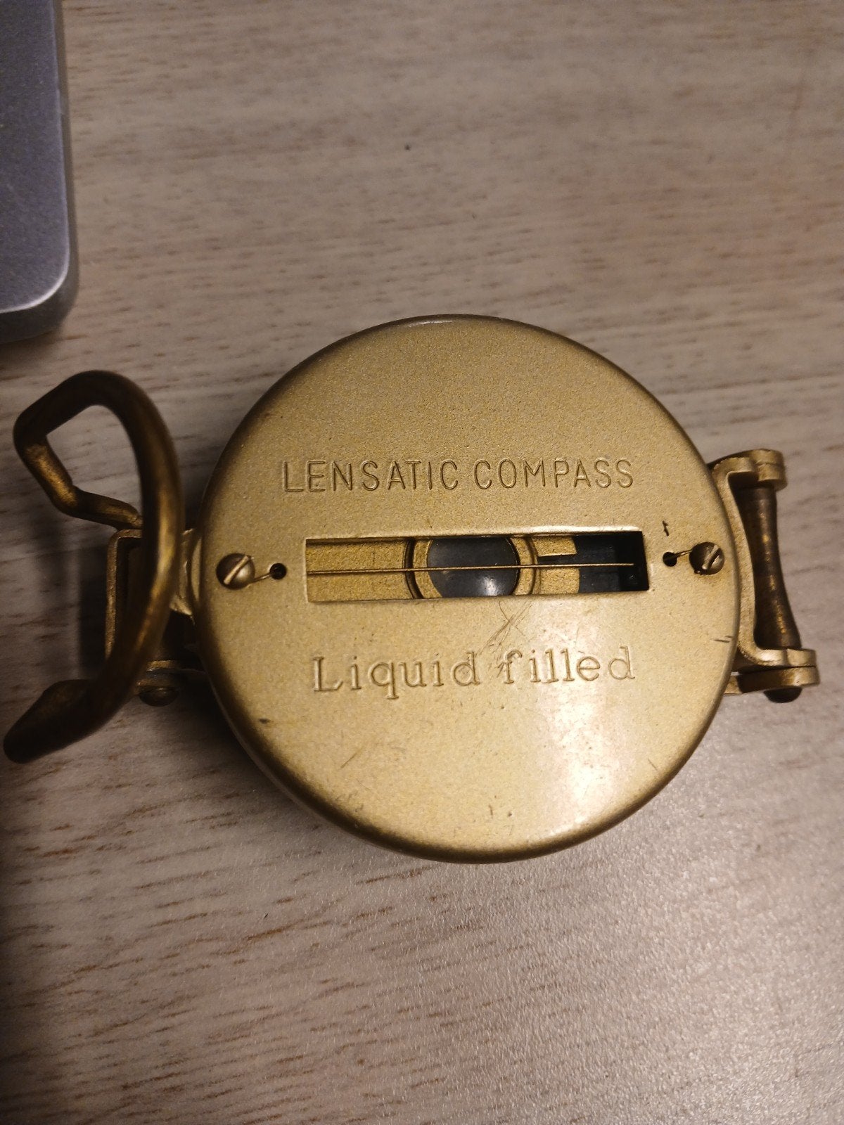 Vintage LENSATIC COMPASS Liquid Filled - Messing Kompas, Verzenden