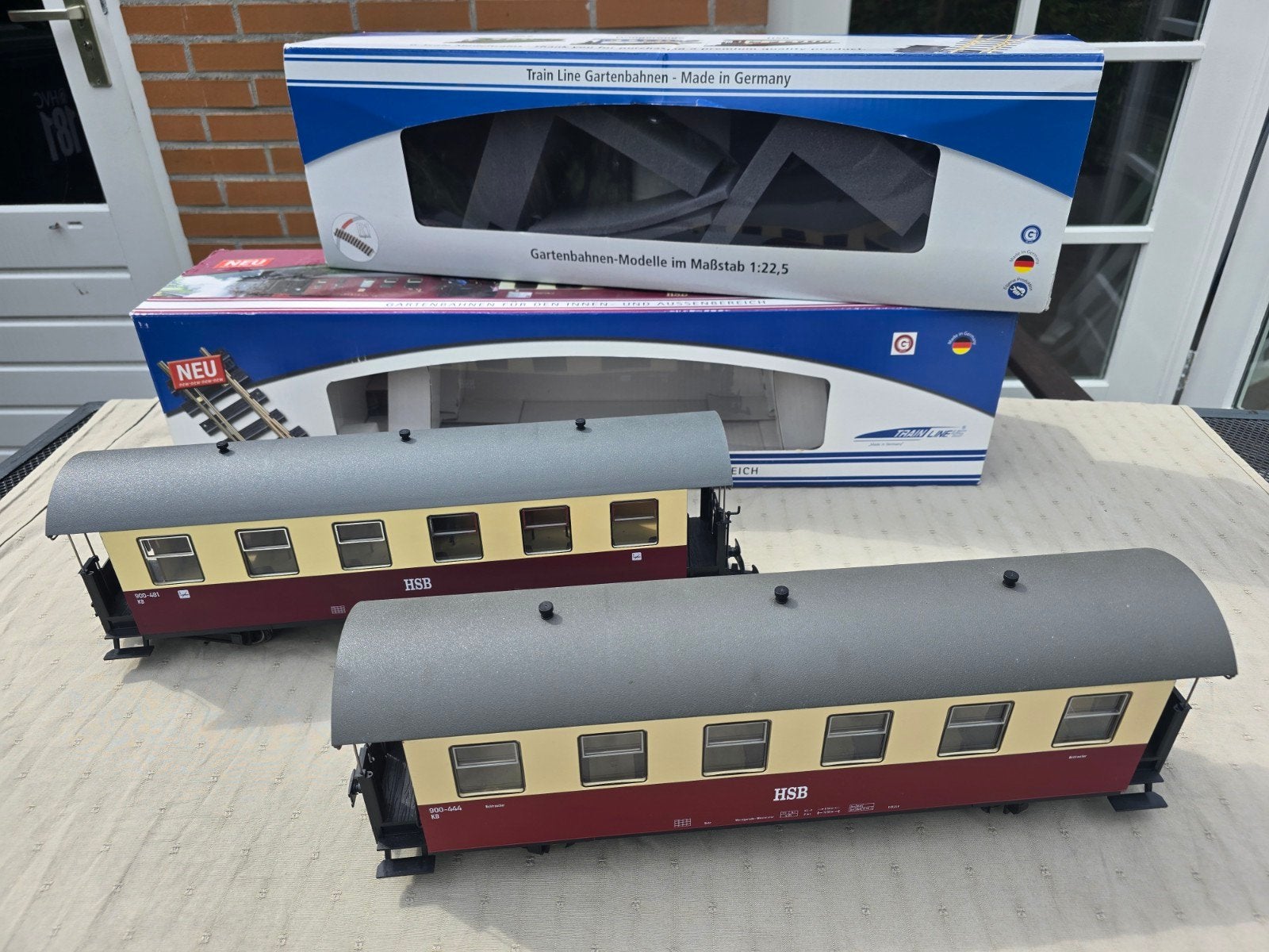 HSB-wagons Trainline voor LGB, Hobby en Vrije tijd, Gelijkstroom, Wagon, Ophalen of Verzenden, Zo goed als nieuw