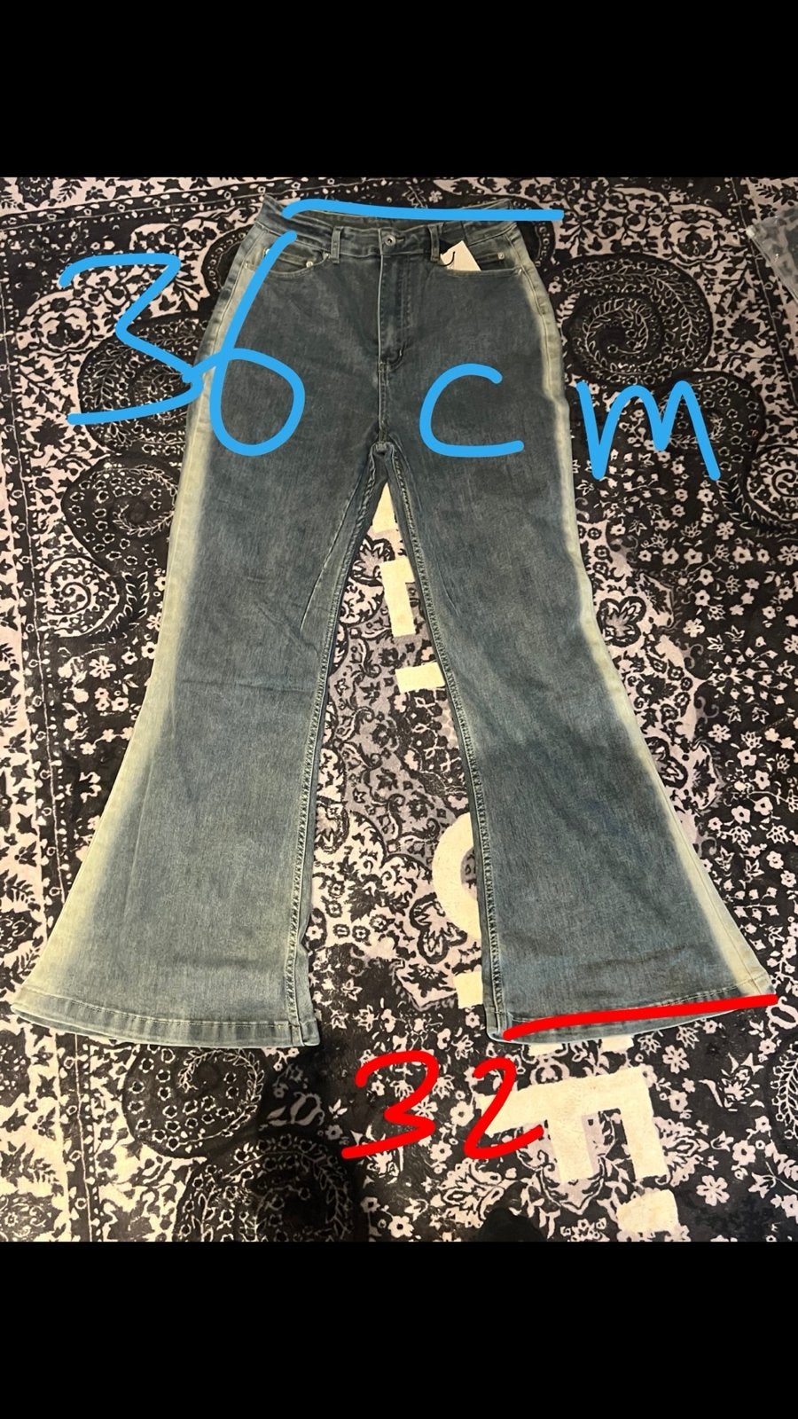 Flared jeans hoge taille maat 30, Kleding | Dames, Ophalen of Verzenden, Zo goed als nieuw, Blauw, W28 - W29 (confectie 36)