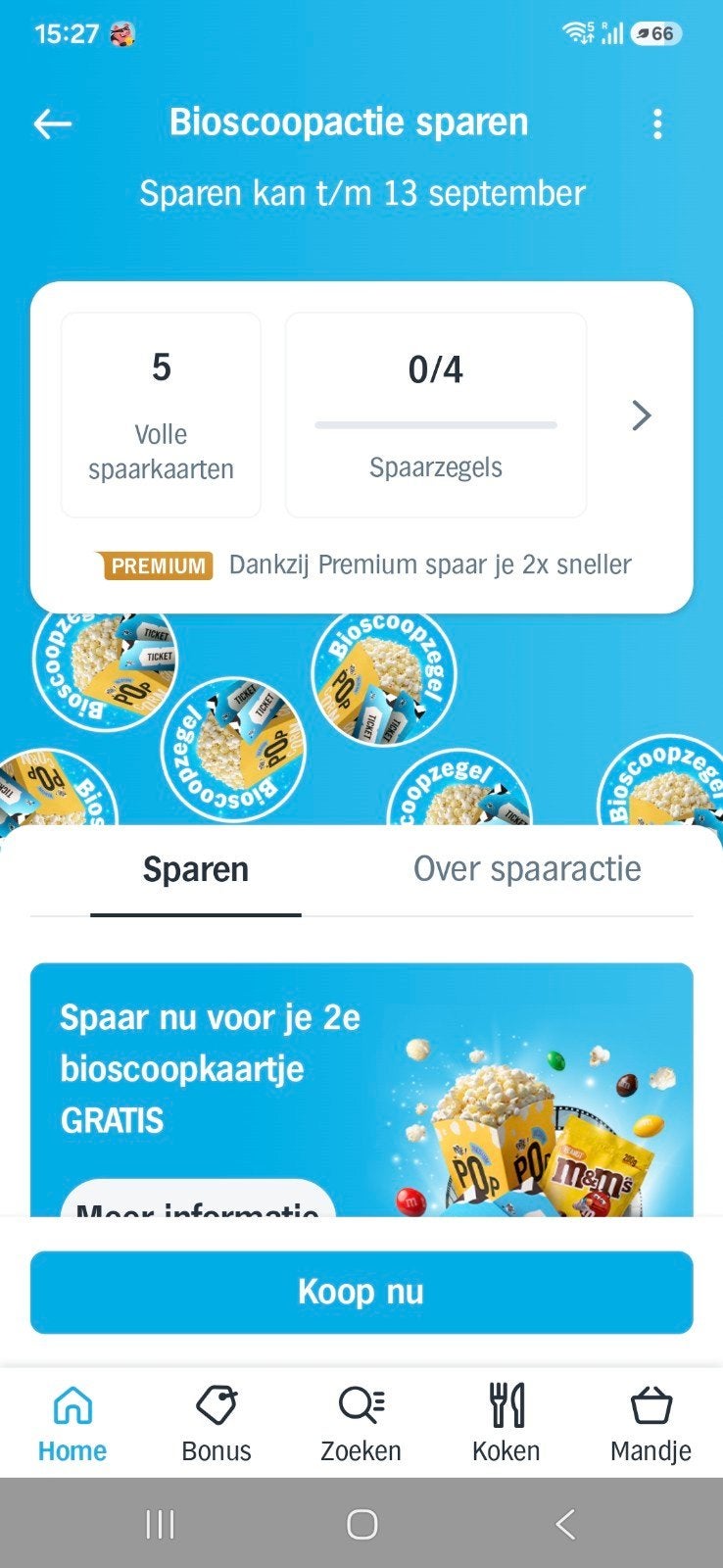 Bios zegels Ah digitaal, Albert Heijn, Ophalen