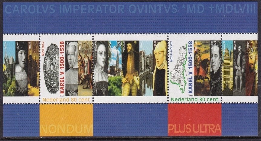 B594 - Nederland nvph 1877 postfris 500e geboortedag Karel V, Postzegels en Munten, Postzegels | Nederland, Verzenden, Na 1940