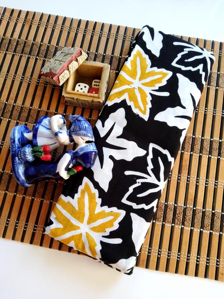 Batik Cap Asli Indonesië #1851, Verzenden, Zwart, Nieuw, 30 tot 120 cm