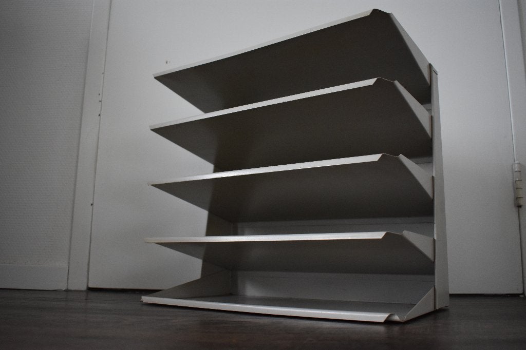 Bureau organizer - archiefbak - sorteerrek metaal grijs, Ophalen of Verzenden, Gebruikt
