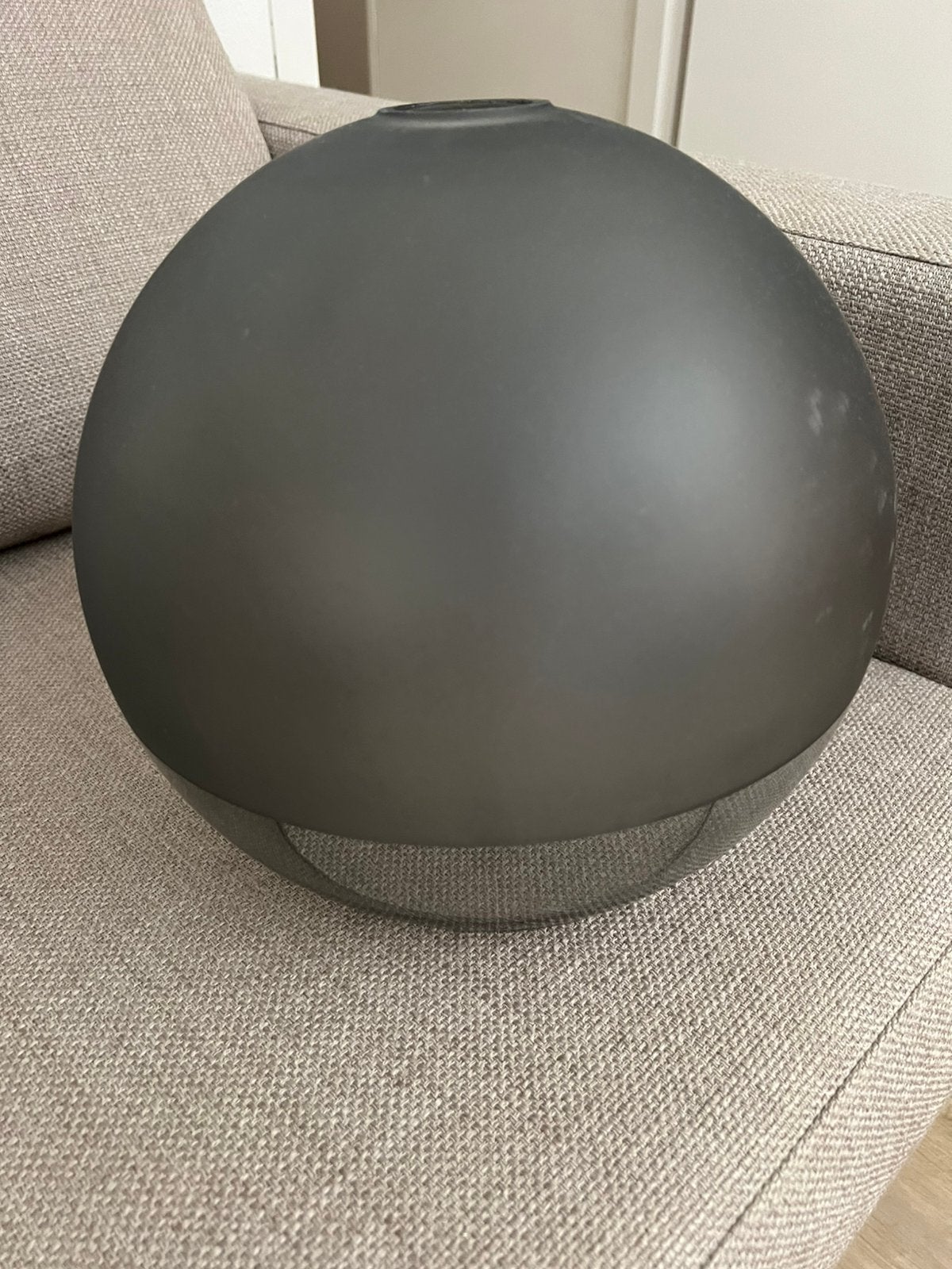 Jakobsbyn lampenkap frosted glas/grijs 30 cm, Huis en Inrichting, Lampen | Lampenkappen, Ophalen, 25 tot 50 cm, Rond, Zo goed als nieuw