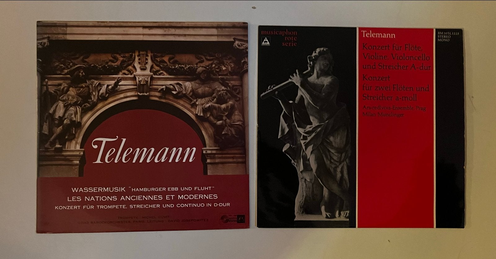 Telemann Klassieke LP's: Watermuziek & Concerten, Ophalen of Verzenden, Gebruikt