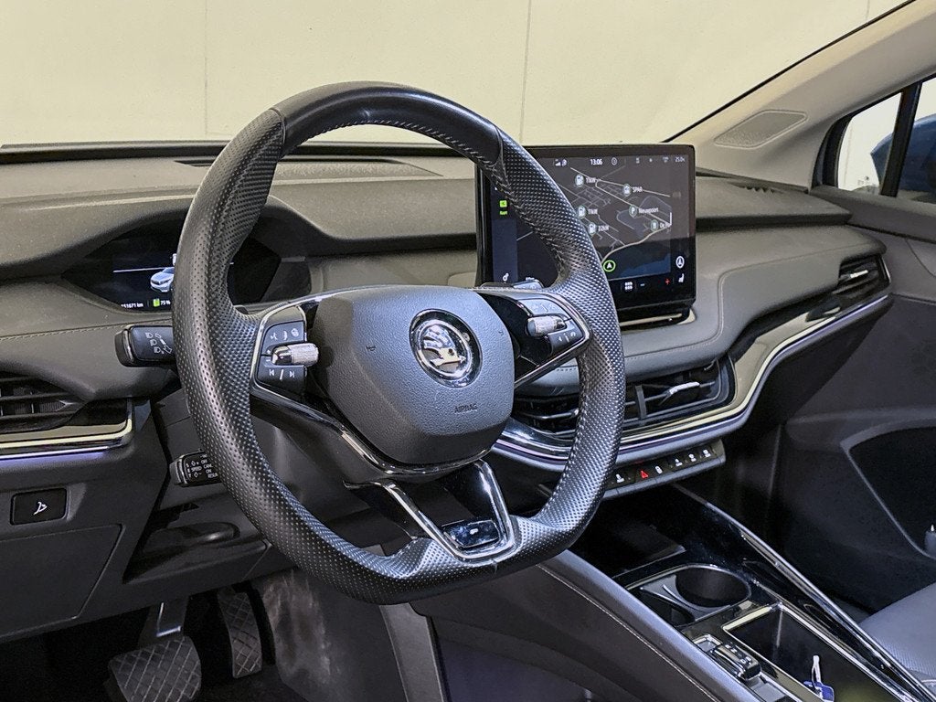 Skoda Enyaq iV BWJ 2021 | 60 SPORTLINE | TREKHAAK | PANO DAK, Auto's, Skoda, Automaat, Achterwielaandrijving, Gebruikt, Zwart