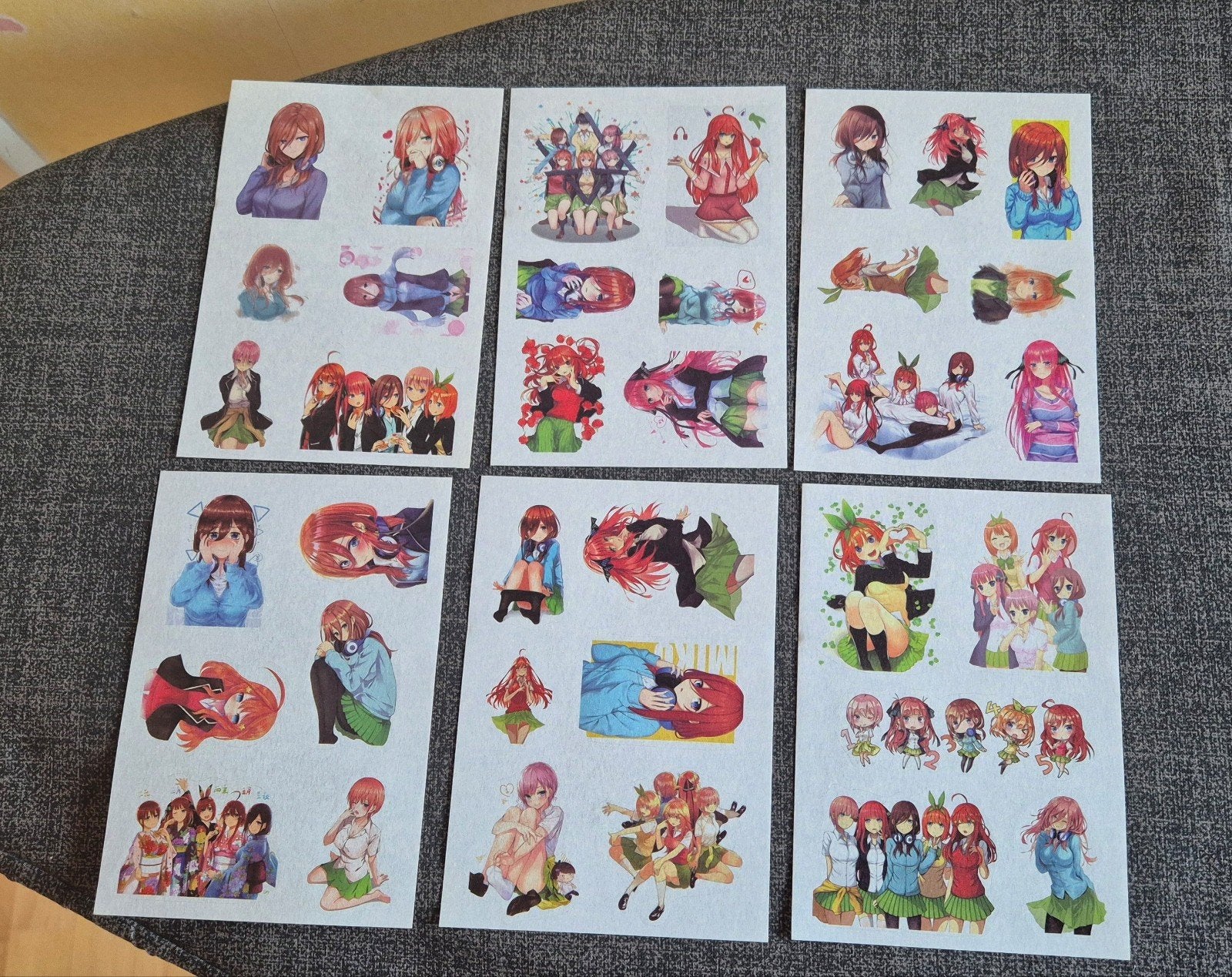Nieuwe Anime Stickers - The Quintessential Quintuplets, Hobby en Vrije tijd, Ophalen of Verzenden, Nieuw, Meerdere stickers