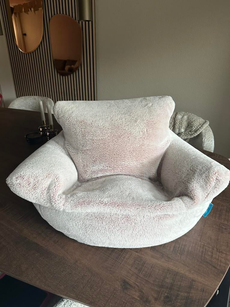 Loungepug zitzak, Huis en Inrichting, Zitzakken, Ophalen, Nieuw, Roze, Zitzak