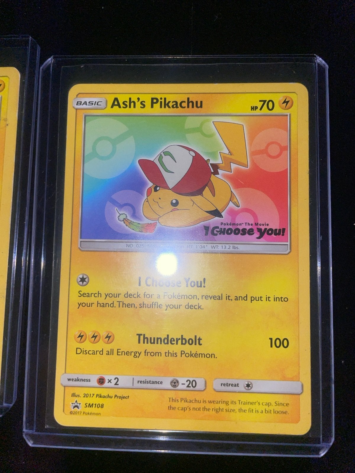 Ash's Pikachu Pokémon Kaart SM108 & SM111 Set, Ophalen, Zo goed als nieuw, Meerdere kaarten