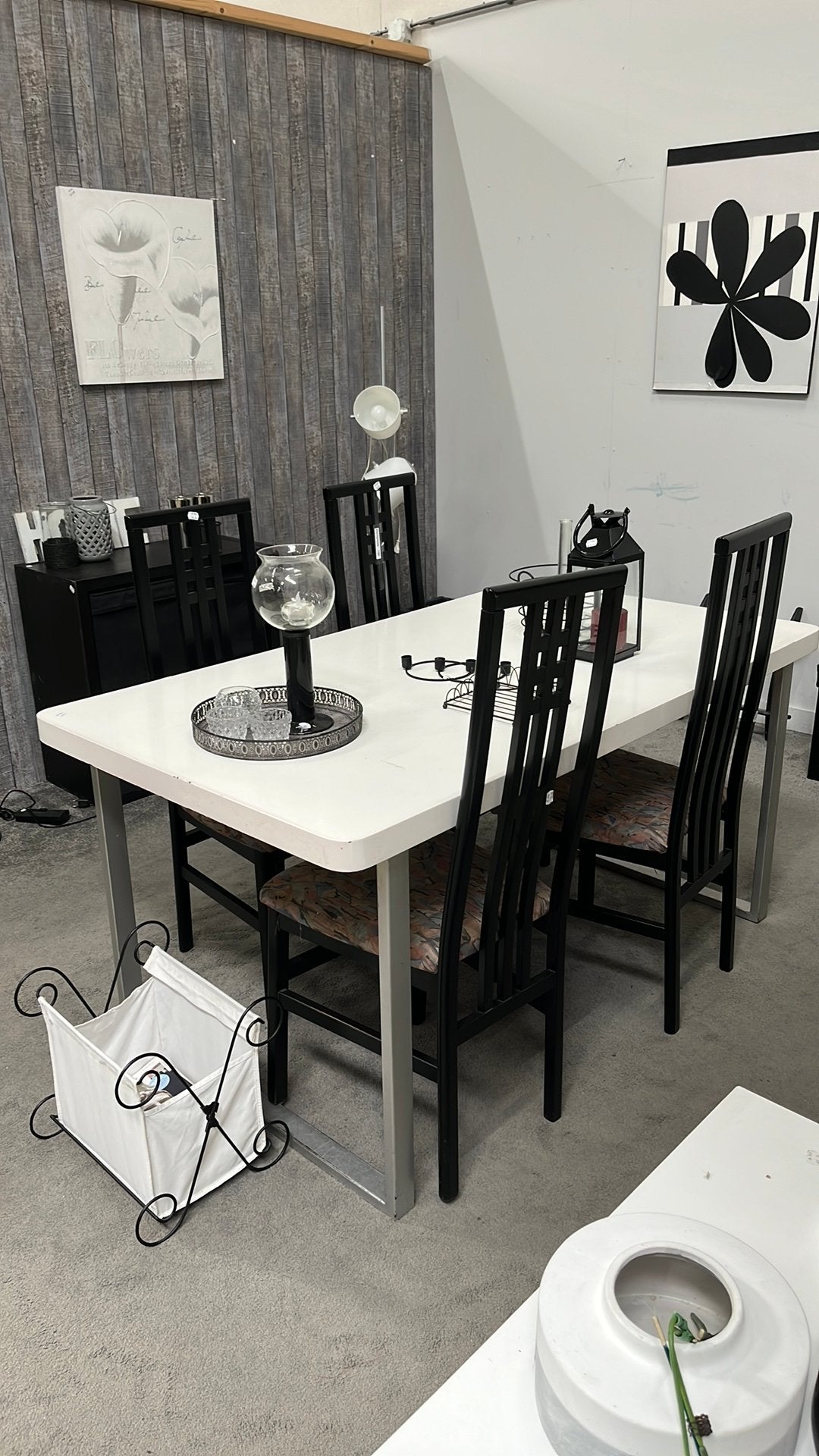 4 stuks Zwart gelakte houtenstoelen WD-028 marktplaatsnr 150, Ophalen, Gebruikt, Zwart