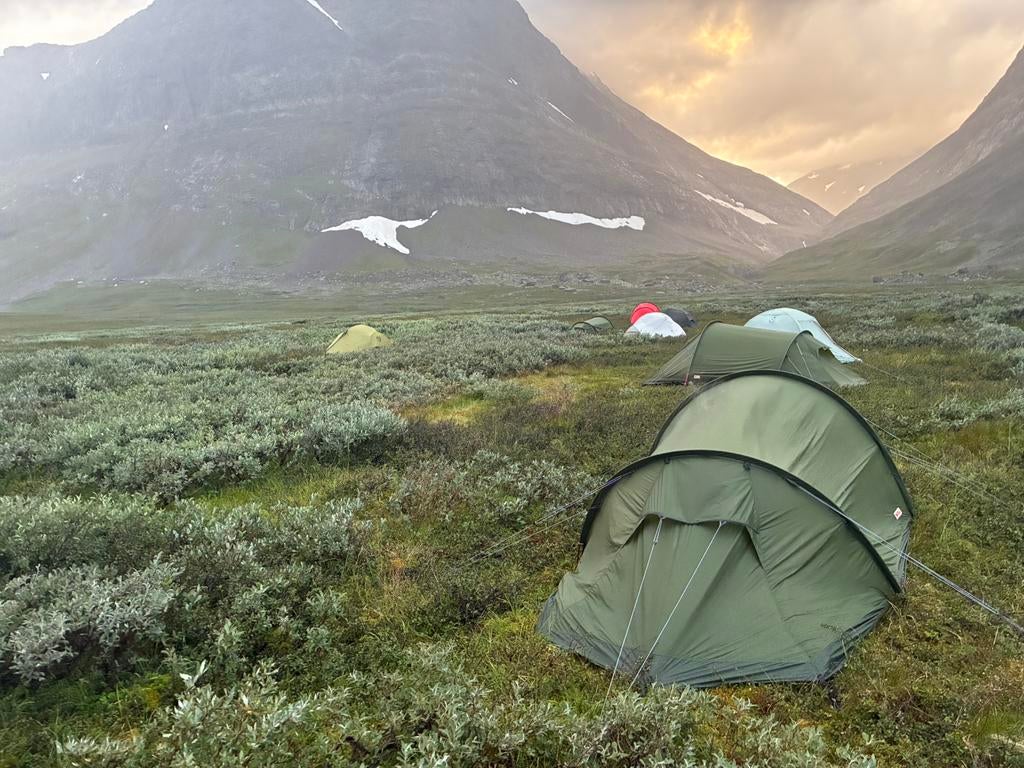 Fjällräven Abisko Lite 2 tent, pine green, Caravans en Kamperen, Tenten, Ophalen of Verzenden, Zo goed als nieuw