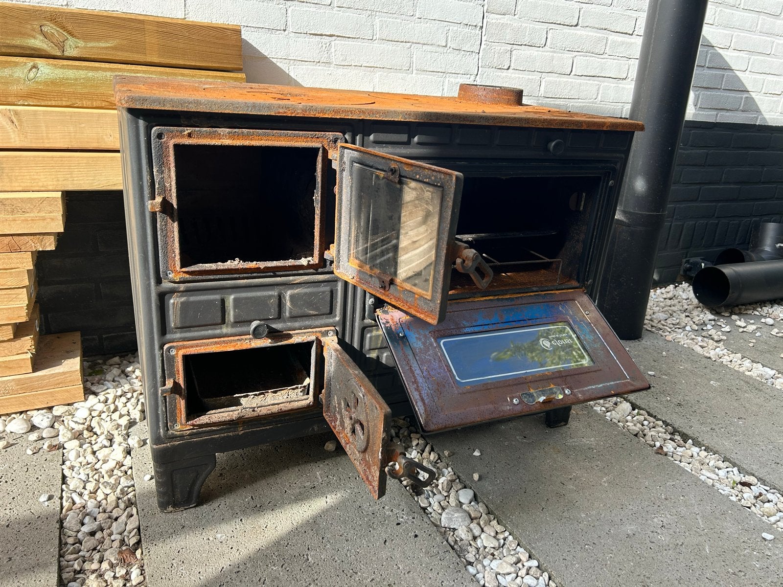 Eforisi Turkse Oven Outdoor Keuken Oven - Gebruikt, Huis en Inrichting, Kachels, Ophalen, Gebruikt, Houtkachel, Vrijstaand